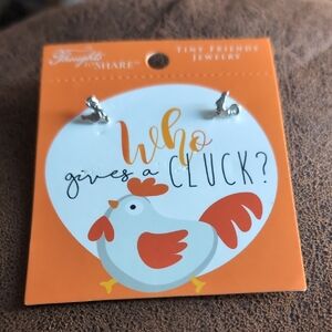 Tiny Friends Jewelry Rooster Stud Earrings